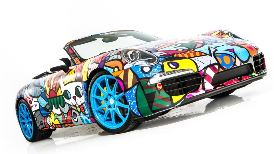 Porsche 911 Cabriolet Art Car by Romero Britto (2012)